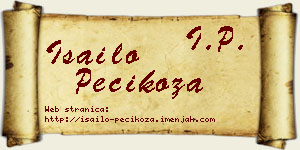 Isailo Pecikoza vizit kartica
